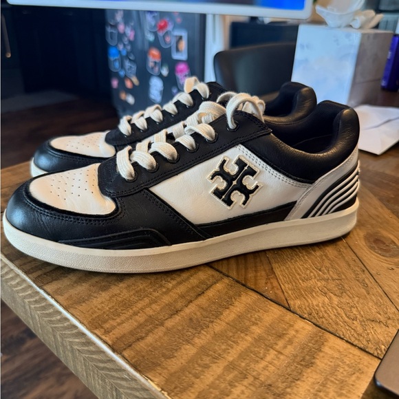 Tory Burch Black, White, and Brown Sneakers - Picture 4 of 7